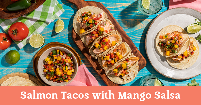 Salmon Tacos with Mango Salsa