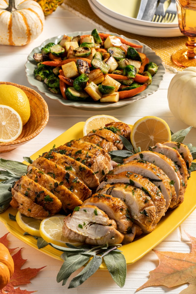 Lemon and Herb Roasted Turkey Breast